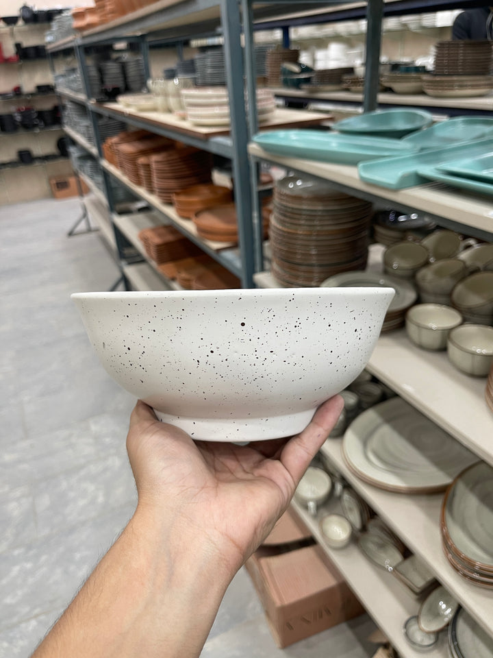 Leftover 8 inch Round Bowl ( Snow Cocoa )