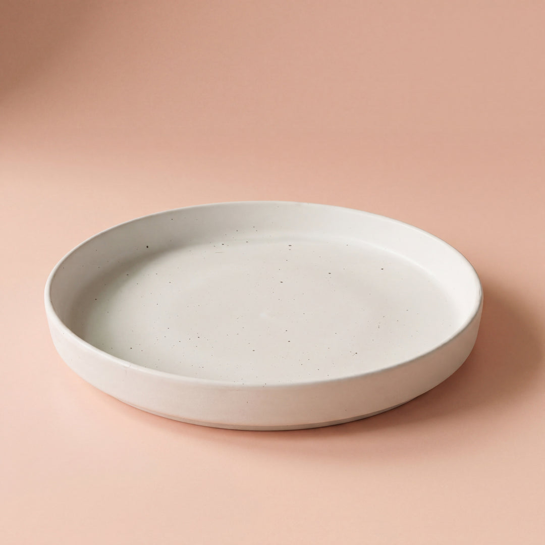 8 inch Classic Plate ( Snow Cocoa )