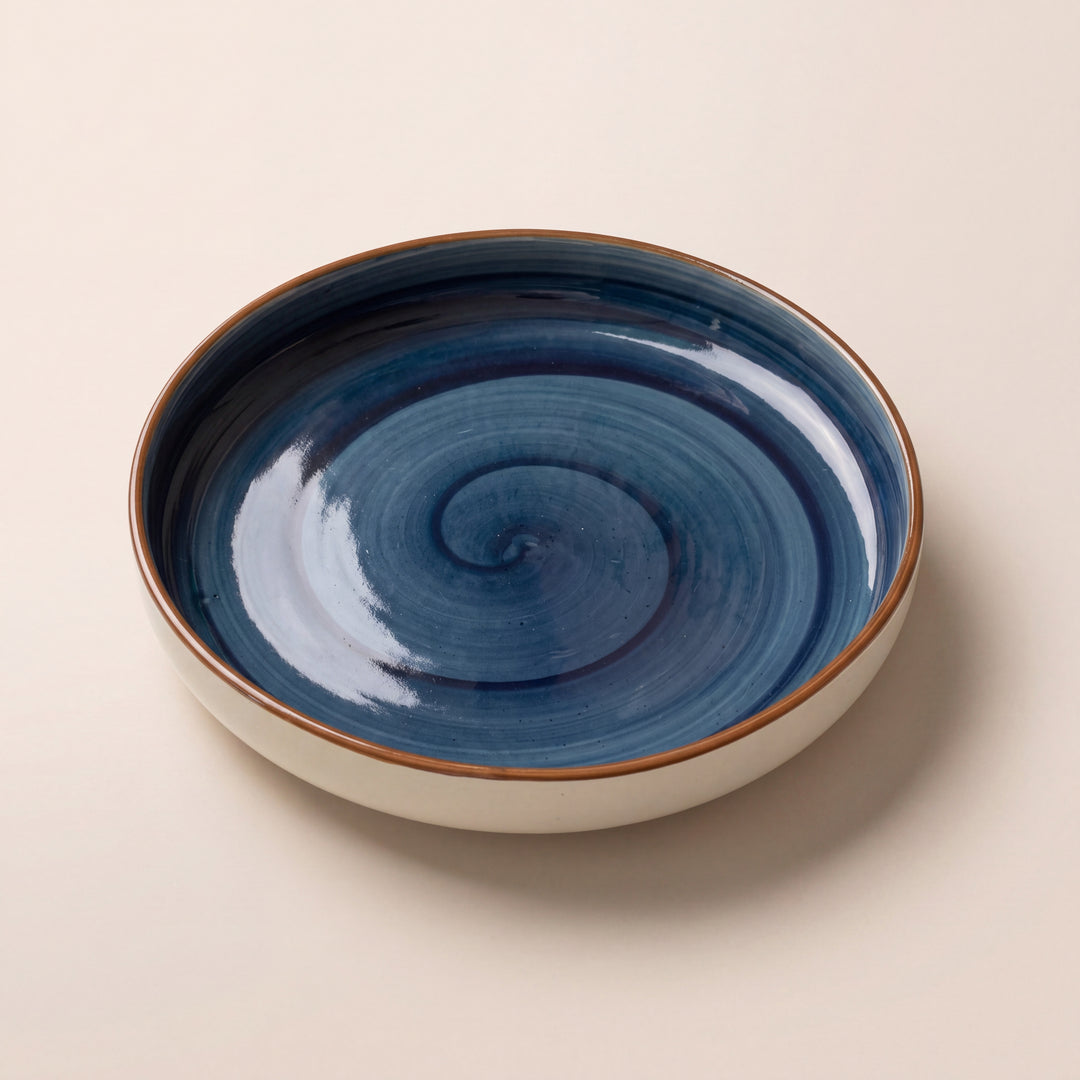 8 inch Deep Classic Plate ( Indigo )