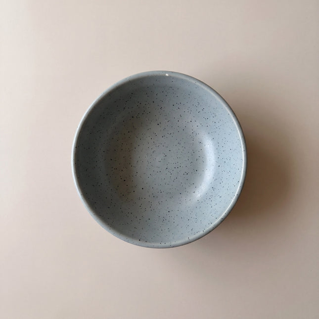 7 inch Round Bowl ( Grey Matte Black Specks )