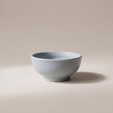7 inch Round Bowl ( Grey Matte Black Specks )