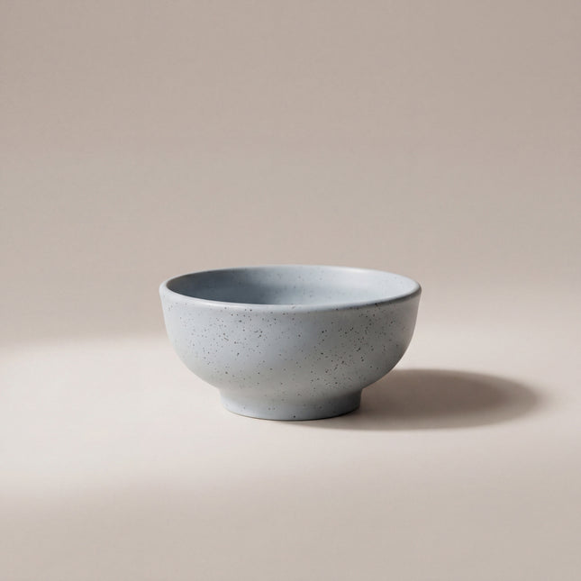 7 inch Round Bowl ( Grey Matte Black Specks )
