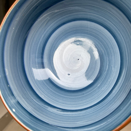 Leftover 8 inch Round Bowl ( Cobalt Blue Colorline )