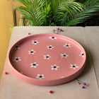 10 inch Classic Plate ( Pink Matte Floral )