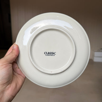 Leftover 8 inch Rimless Plate ( Dark Green Colorline )