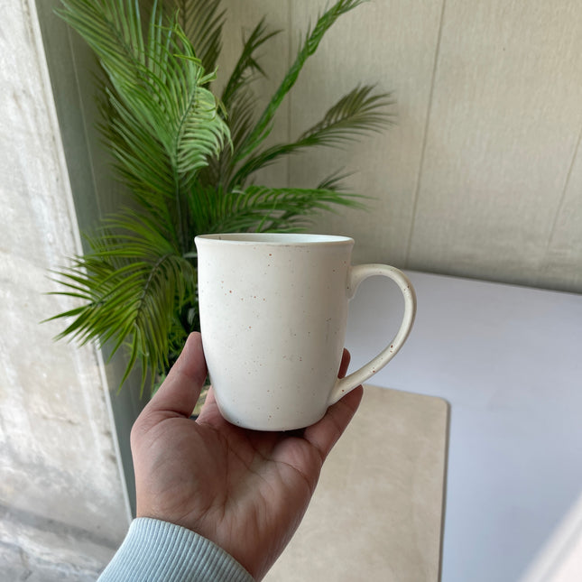 Leftover 005 Mug ( White Matte with Brown Specks ) ( 350 ml )