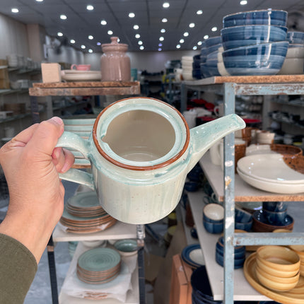 Leftover RK Tea Pot ( Teal Colorline ) ( 1000 ml )