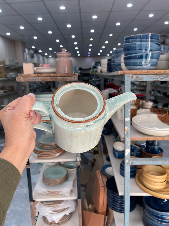 Leftover RK Tea Pot ( Teal Colorline ) ( 1000 ml )