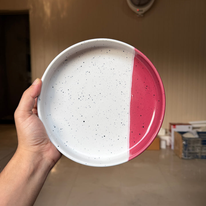 Leftover 8 inch Deep Classic Plate ( Rose Accent )