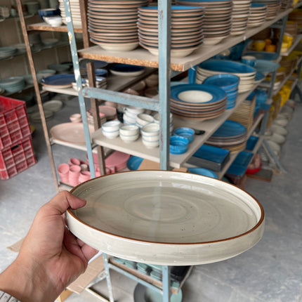 Leftover 10 inch Classic Plate ( Grey Colorline )