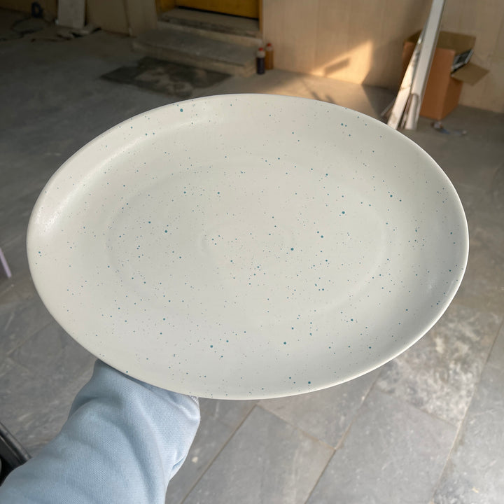Leftover 13 inch Rimless Rice Dish ( Snow Breeze )