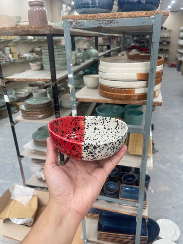 Leftover 6 inch Curved Bowl ( Red Eclipse )