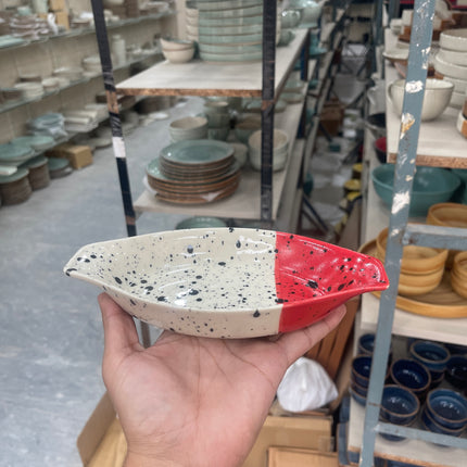 Leftover Pasta dish Small 7.8"x 4.3" ( Red Eclipse )