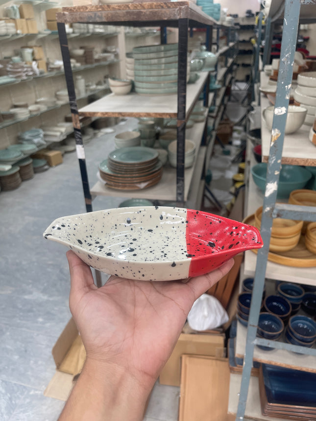 Leftover Pasta dish Small 7.8"x 4.3" ( Red Eclipse )