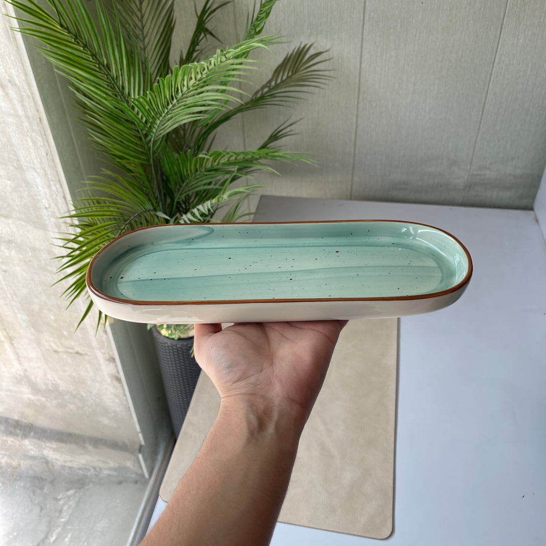 Leftover NV Oval Small Platter 12"x4.8" ( Breeze )
