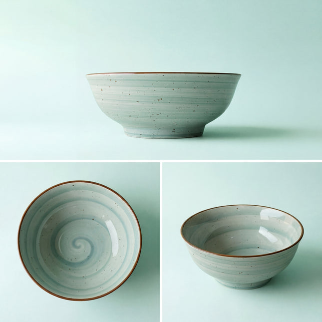 8 inch Round Bowl ( Teal Colorline )