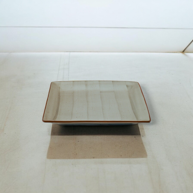 9" Square Platter ( Grey Colorline )