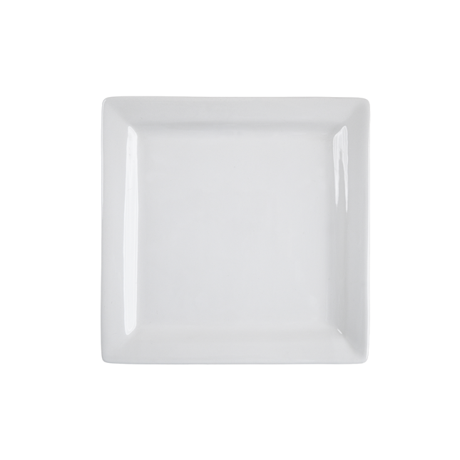 9" Square Platter ( Glossy White )