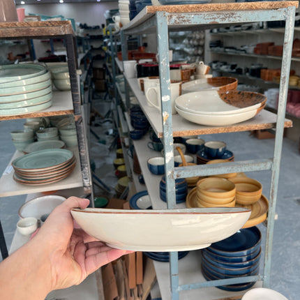Leftover 11"x9" Triangular Platter ( Grey Colorline )