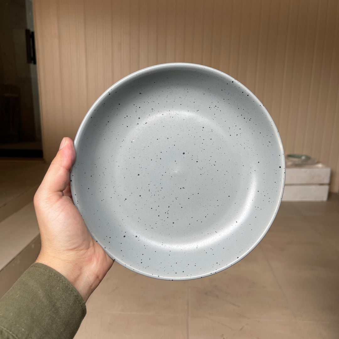 Leftover 8.5 inch Entree Bowl ( Grey Matte with Black Specks )