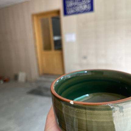 Leftover 4 inch soup Bowl ( Dark Green Colorline )