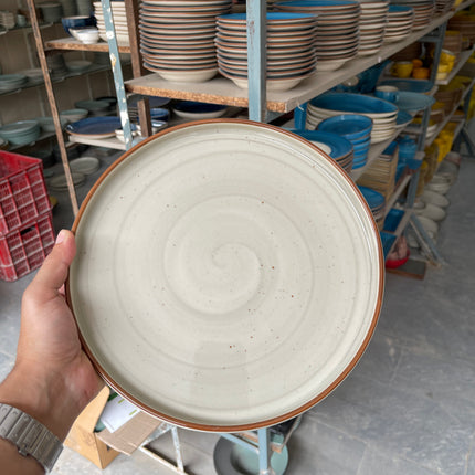 Leftover 10 inch Classic Plate ( Grey Colorline )