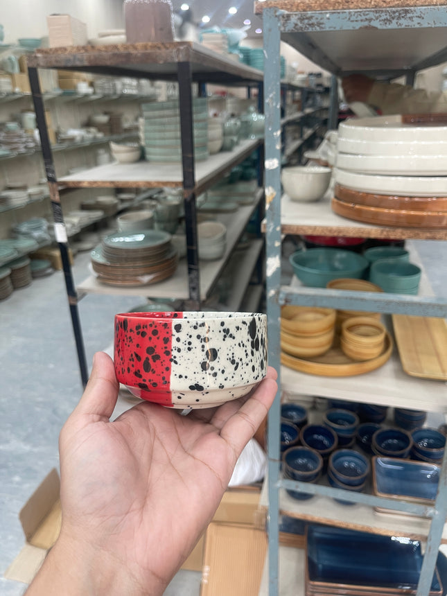 Leftover 4 inch soup Bowl ( Red Eclipse )