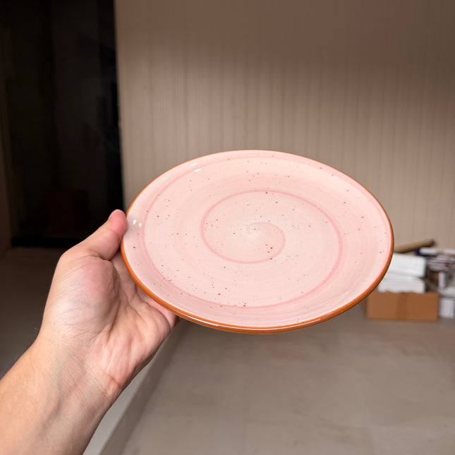 Leftover 8 inch Rimless Plate ( Rosewater )