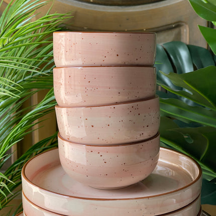 4-Person 16-Piece Breakfast Set ( Pink Colorline )