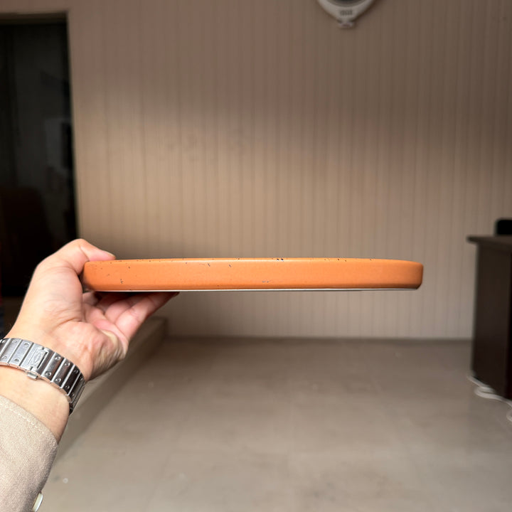 Leftover 12 inch Classic Plate ( Terracotta matte with black specks )