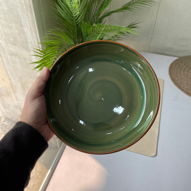 Leftover 8.5 inch Entree Bowl ( Dark Green Colorline )