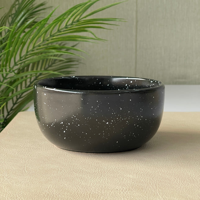 6 inch Noodle Bowl ( Noir with white specks )