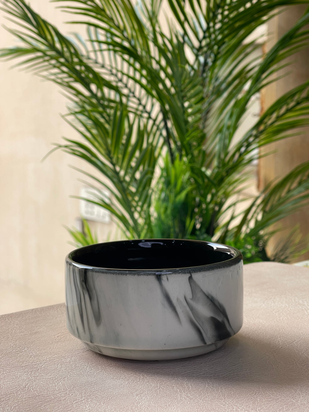 4 inch Soup Bowl ( Black Marble )
