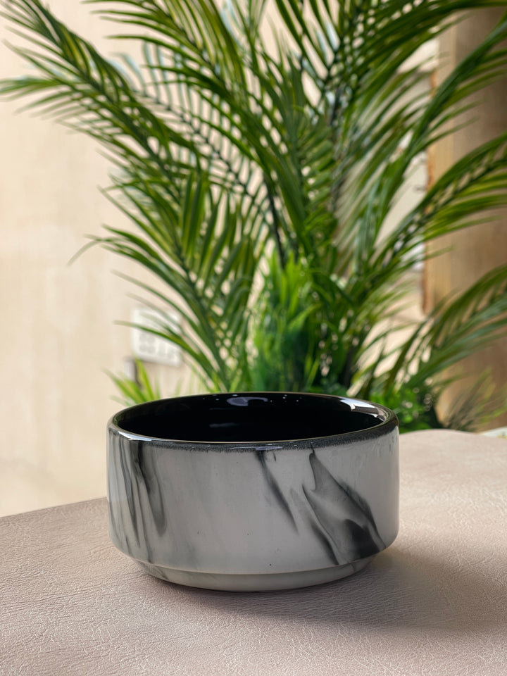 4 inch Soup Bowl ( Black Marble )