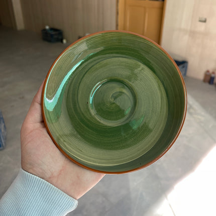 Leftover WM Cup Saucer Set ( Dark Green Colorline ) 6 cups 6 saucers ( 220ml )
