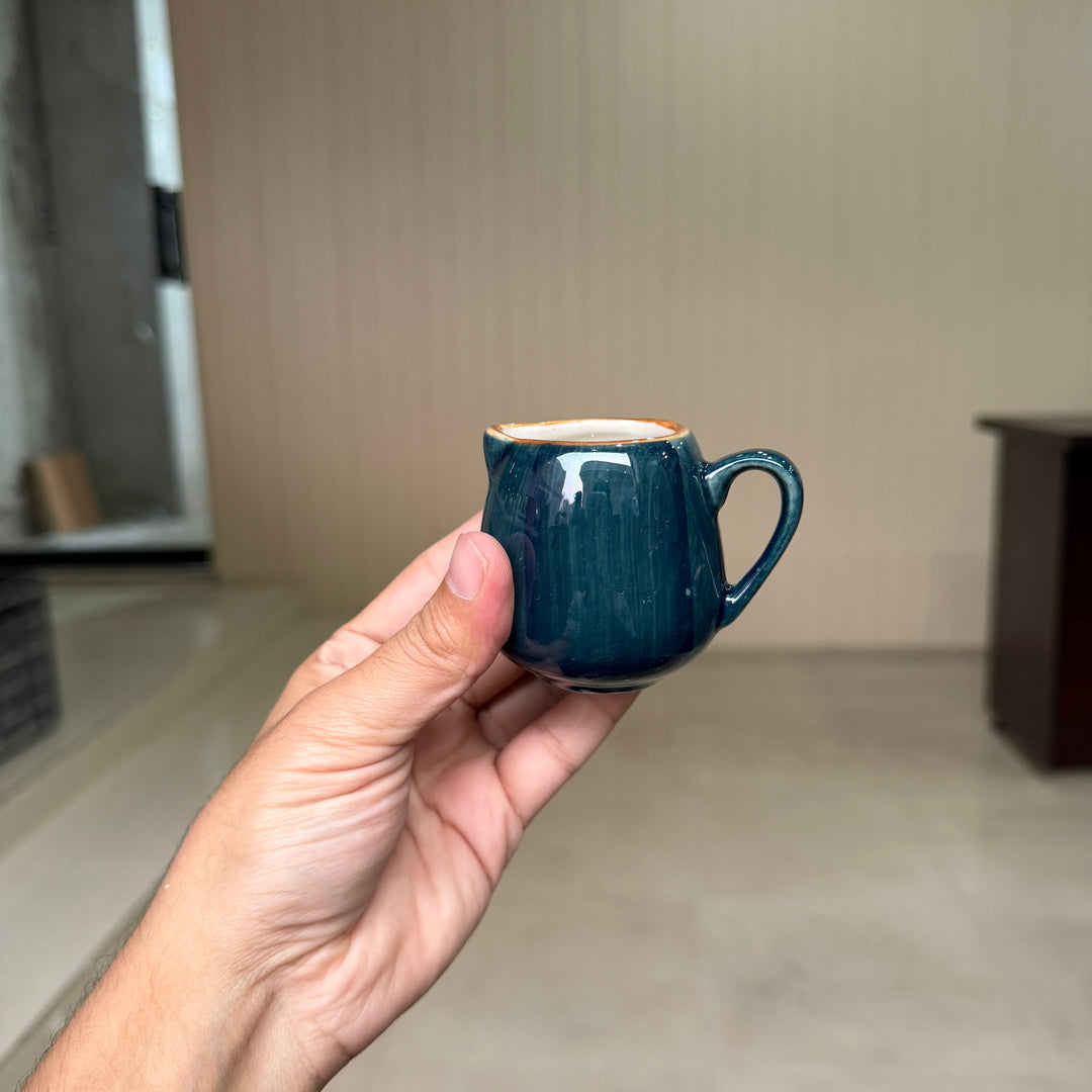 Leftover Small Creamer ( Peacock Green Colorline ) ( Set of 2 )