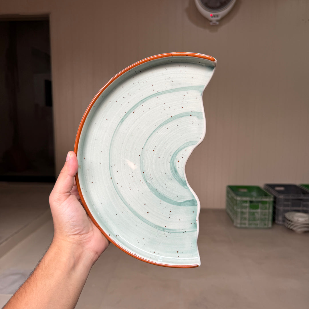 Leftover 10 inch Half Classic Plate ( Breeze )