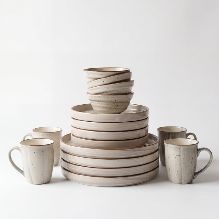 4-Person 16-Piece Breakfast Set ( Ash ) - (RJ)