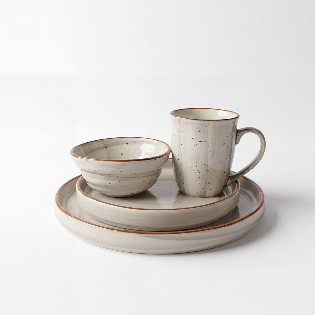 4-Person 16-Piece Breakfast Set ( Ash ) - (RJ)