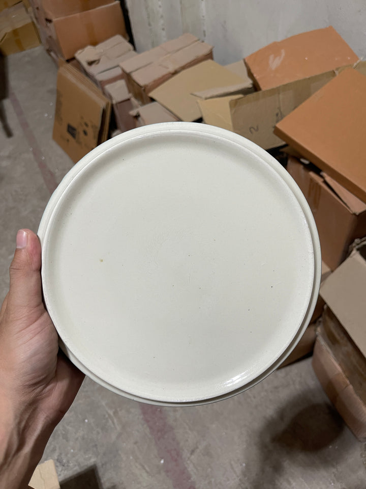 Leftover 8 inch Classic Plate ( Breeze with black rim )