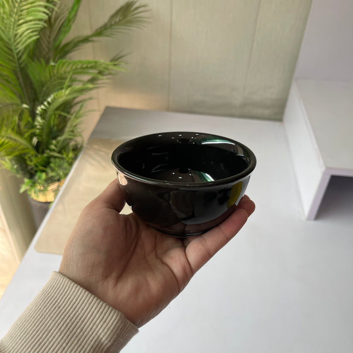 Leftover 4.5 inch raita bowl ( Glossy Black )