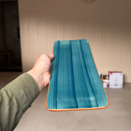Leftover 12"x5" Flat Serving Platter ( Peacock Green Colorline )