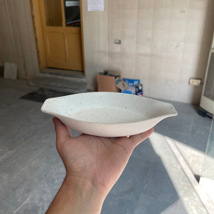 Leftover Pasta dish Small 7.8"x 4.3" ( Snow Cocoa )
