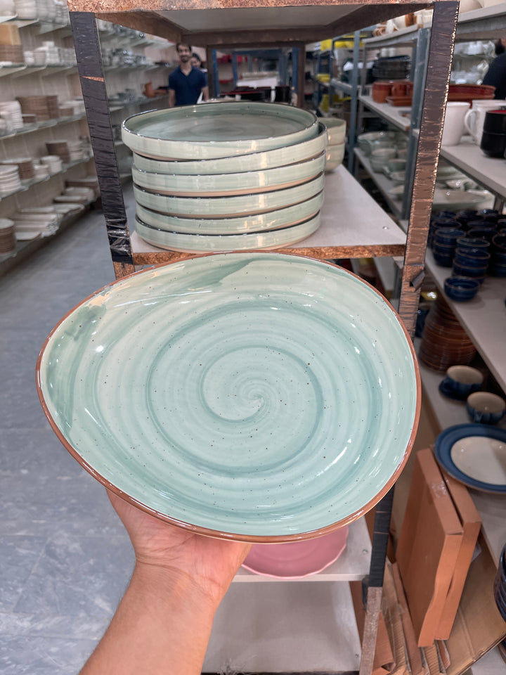 Leftover 11" x 9" Triangular Platter ( Breeze )