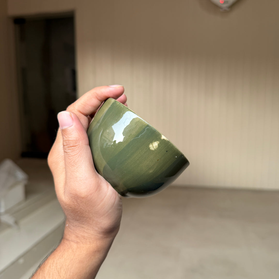 Leftover WM Cup ( Outer Dark Green Colorline ) ( 220 ml )
