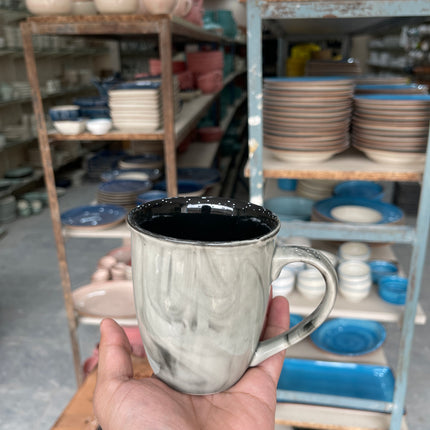 Leftover 005 Mug ( Black Marble ) ( 350 ml )
