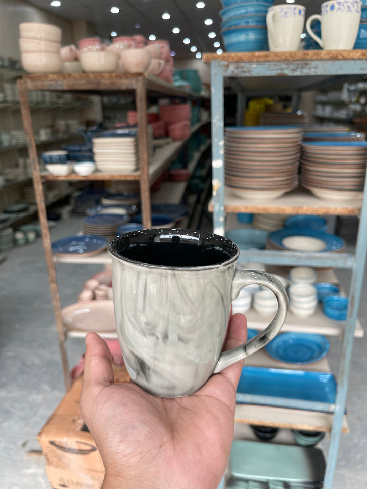Leftover 005 Mug ( Black Marble ) ( 350 ml )