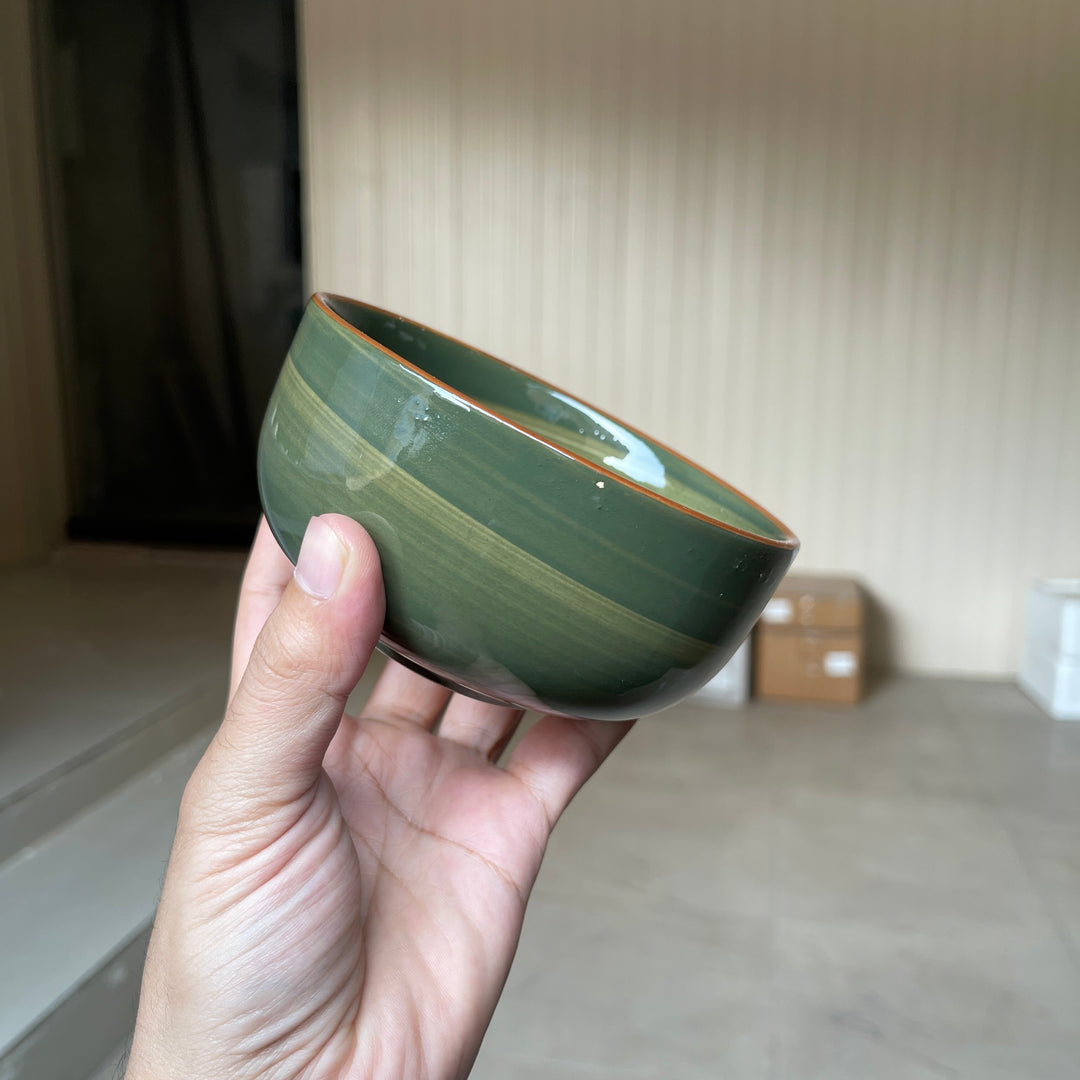 Leftover 4.5 inch Single Serving Bowl ( Dark Green Colorline )