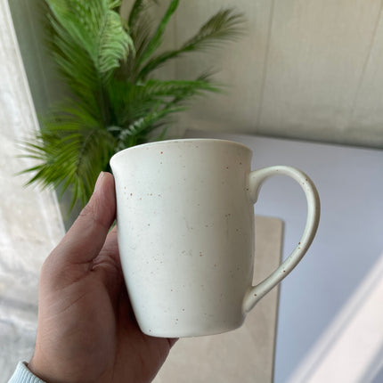 Leftover 005 Mug ( White Matte with Brown Specks ) ( 350 ml )