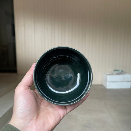 Leftover 4 inch soup Bowl ( Glossy Black )